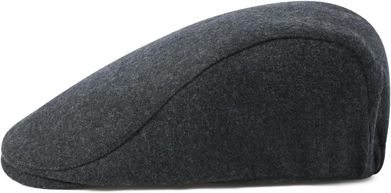 FEINION Men Wool Blend Flat Cap Tweed Newsboy Ivy Hat - Image 3